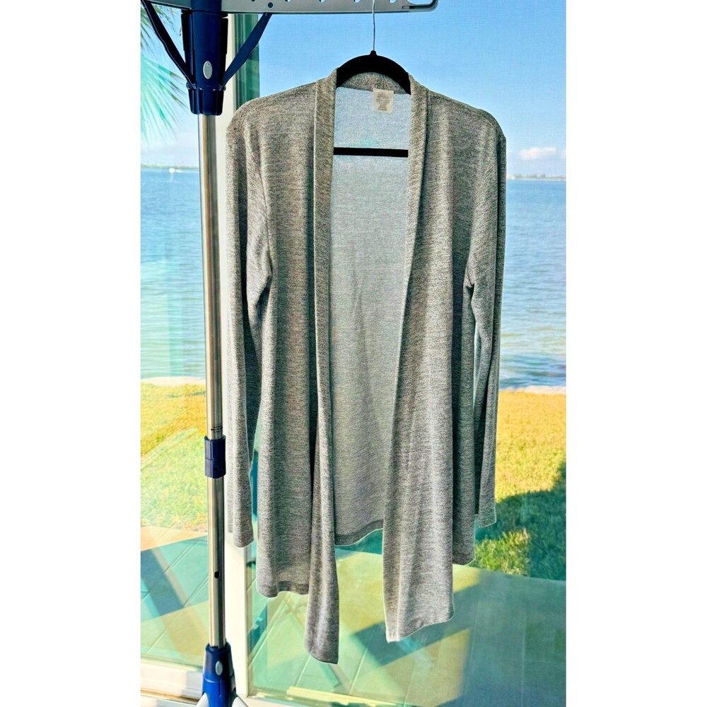 Mello Yello Light Grey Carefree Threads Flyaway Cardigan Size XL